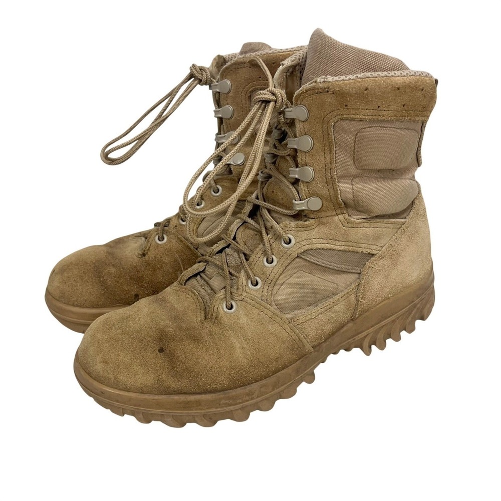 Altama 5788 Tactical Assault Boots Mens 8 Wide Coyote Tan Suede Made in USA